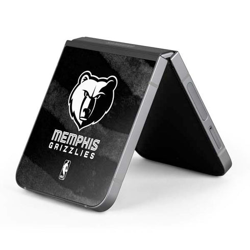 NBA Memphis Grizzlies Black Animal Print Galaxy Z Flip6 Skin